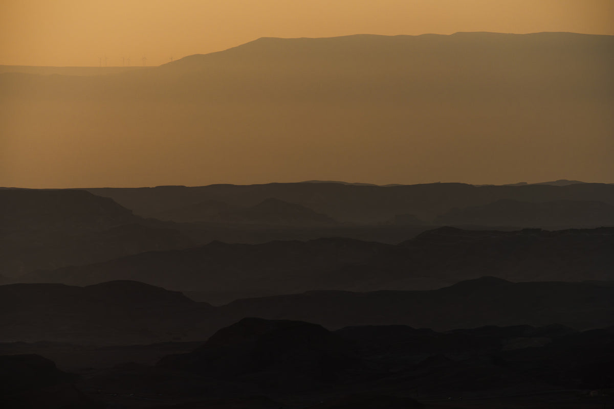 Sunrise over Ramon crater #2 Wall Mural