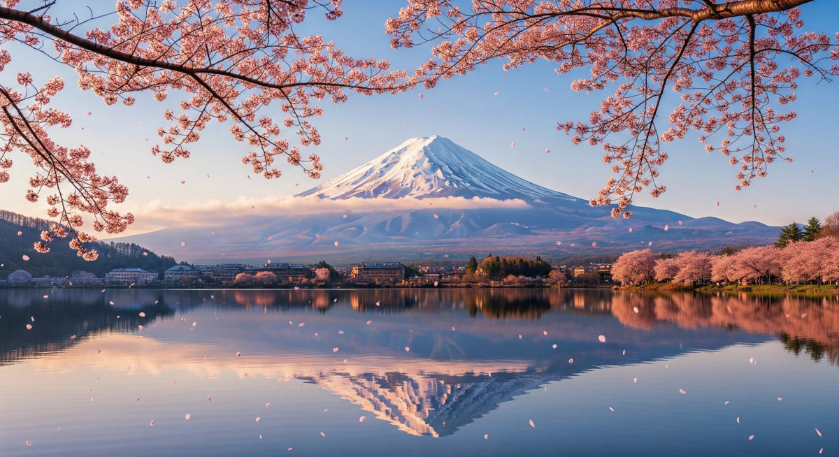 Fuji Blossom Dream Wall Mural in your room