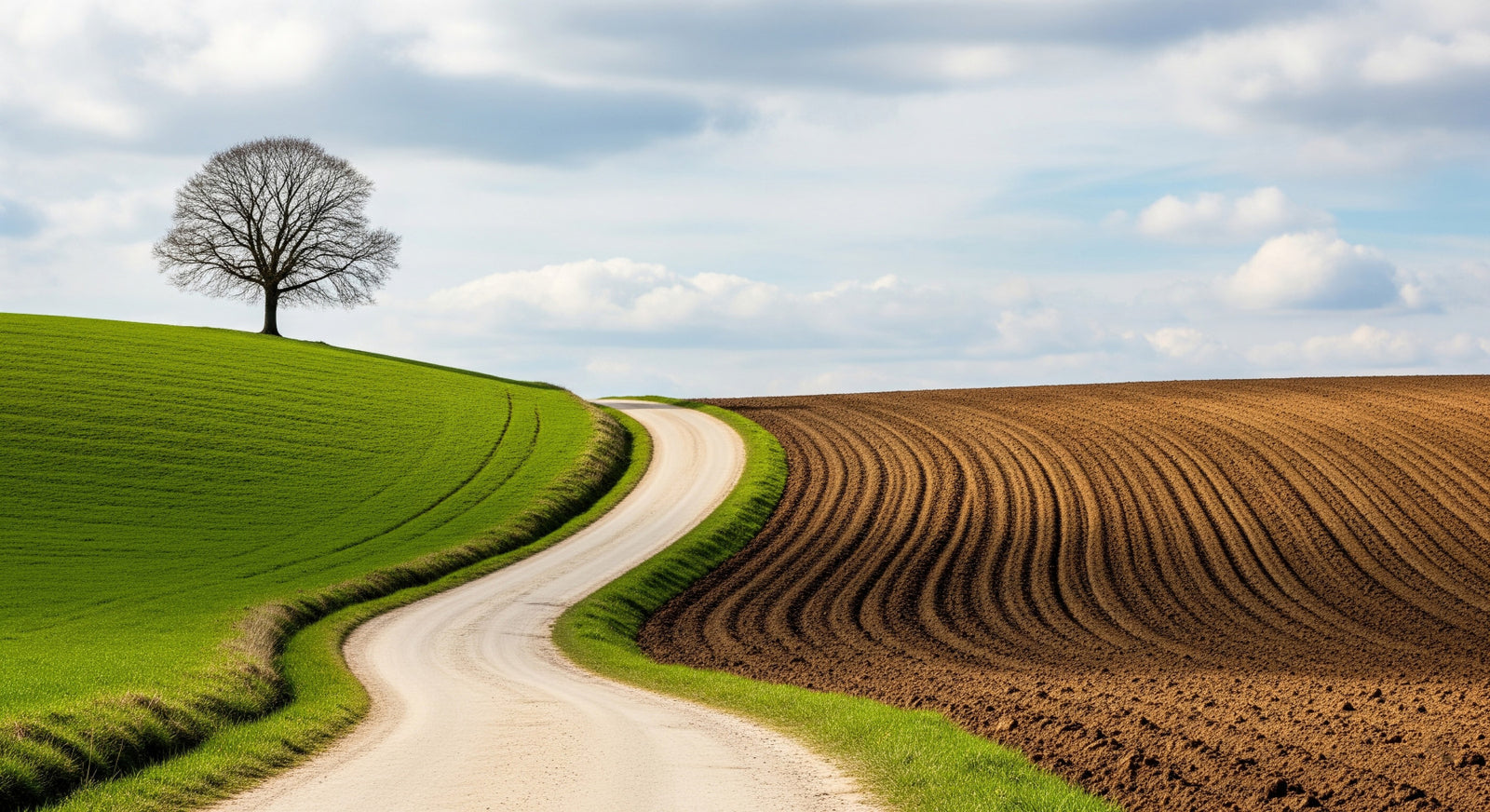 Rural Curve Wall Mural