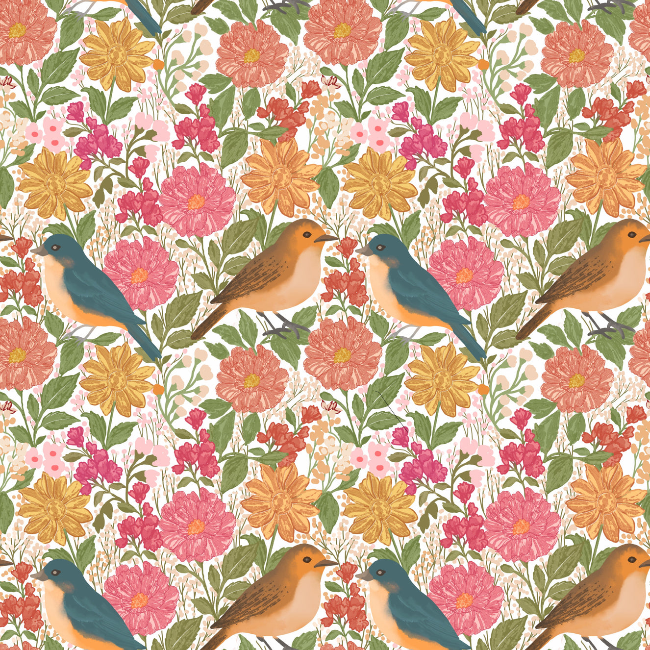 Songbird Garden Wallpaper⁠