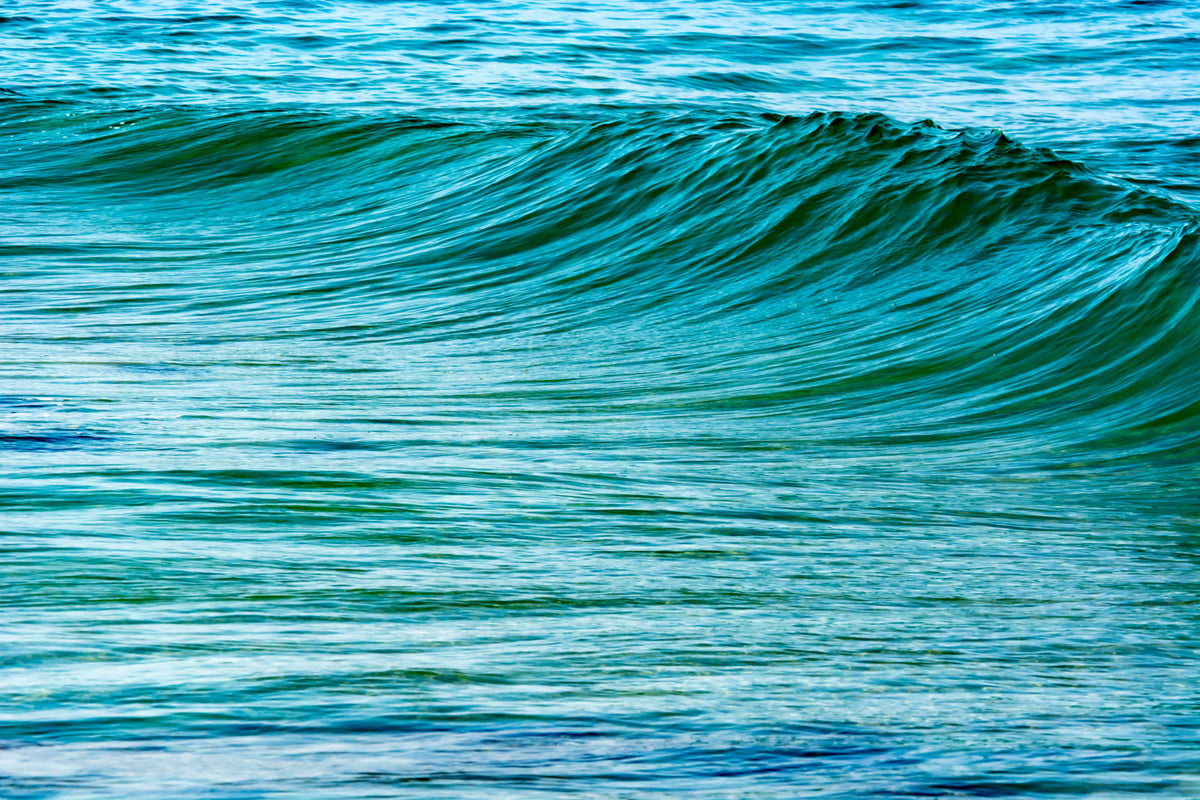 The Uniqueness of Waves XIV Wall Mural in your room — zoomed