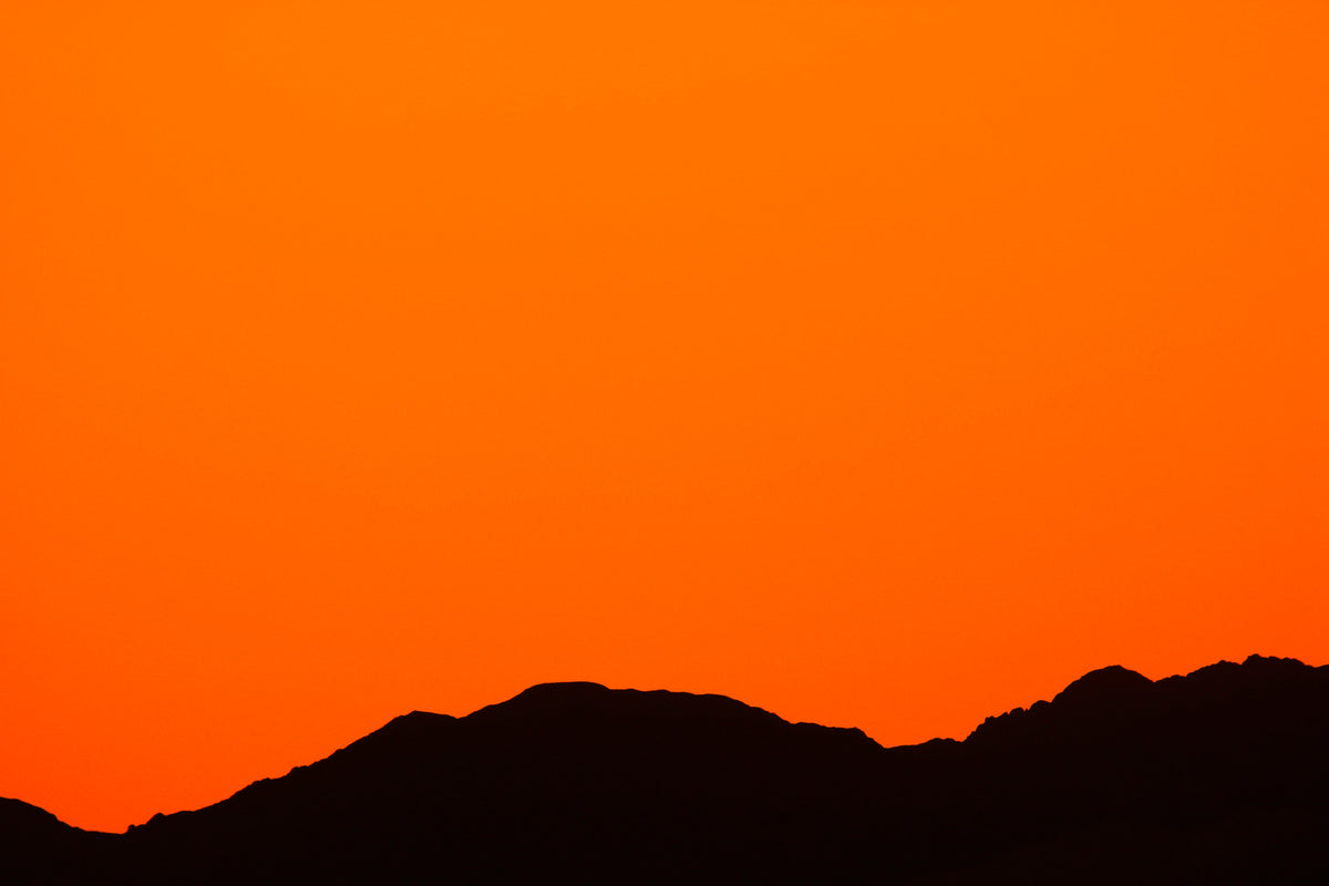 Sunset over the Mountains of Eilat I Wall Mural in your room — zoomed