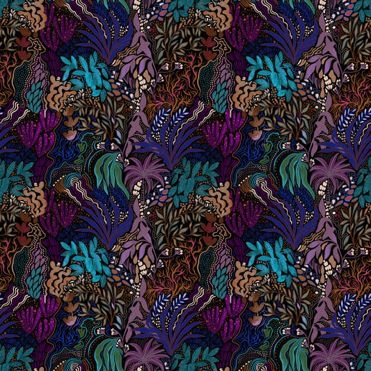Midnight Jungle Maze Wallpaper⁠