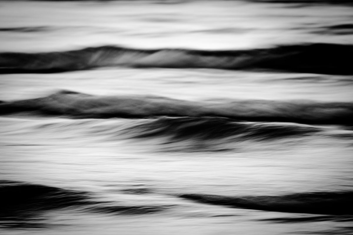 Waves II Wall Mural in your room — zoomed
