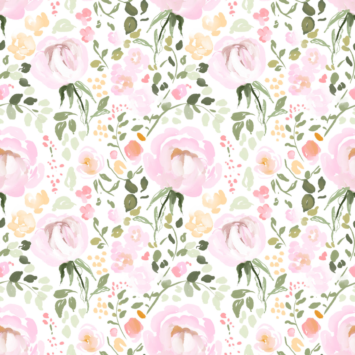 Watercolor Roses Wallpaper⁠ in your room — zoomed