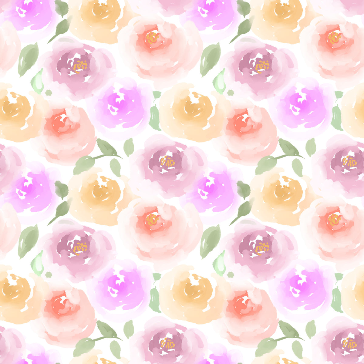 Pastel Rose Garden Wallpaper⁠