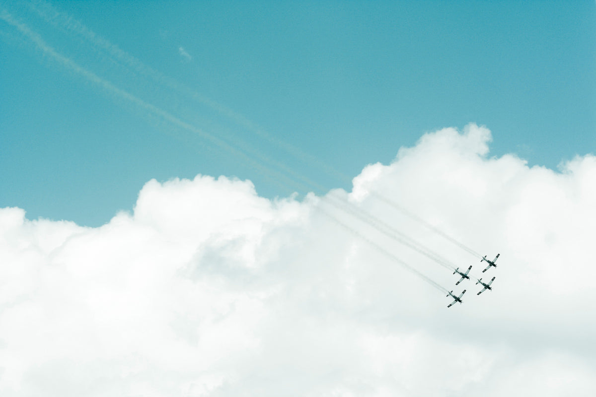 Aerial Show III Wall Mural in your room — zoomed