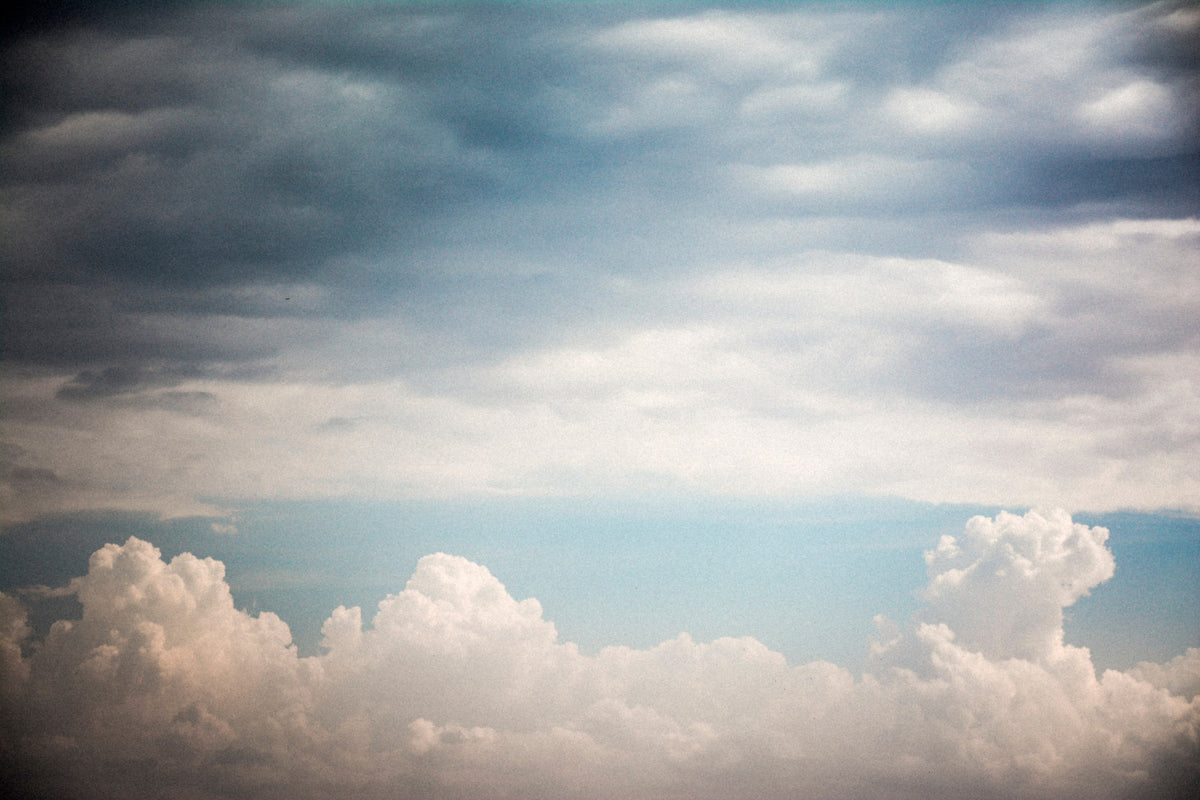 Autumn Clouds Wall Mural in your room — zoomed