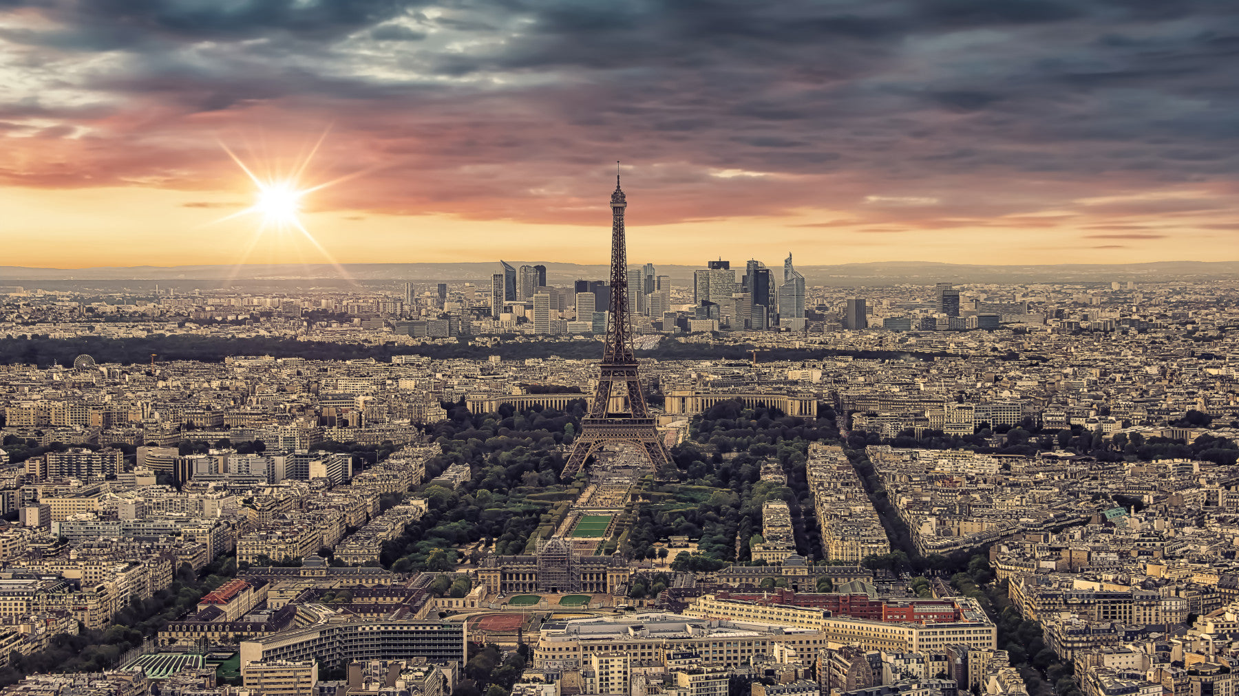 Parisian Dawn Wall Mural