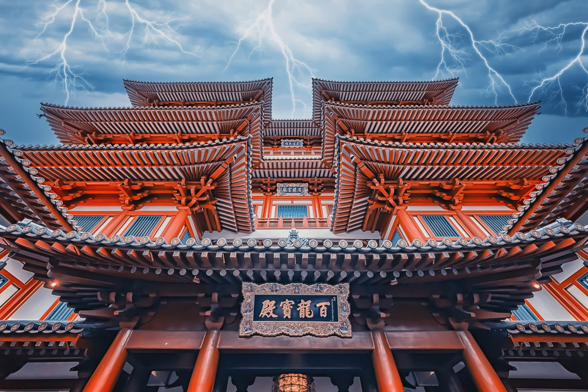 Temple of Thunder Wall Mural