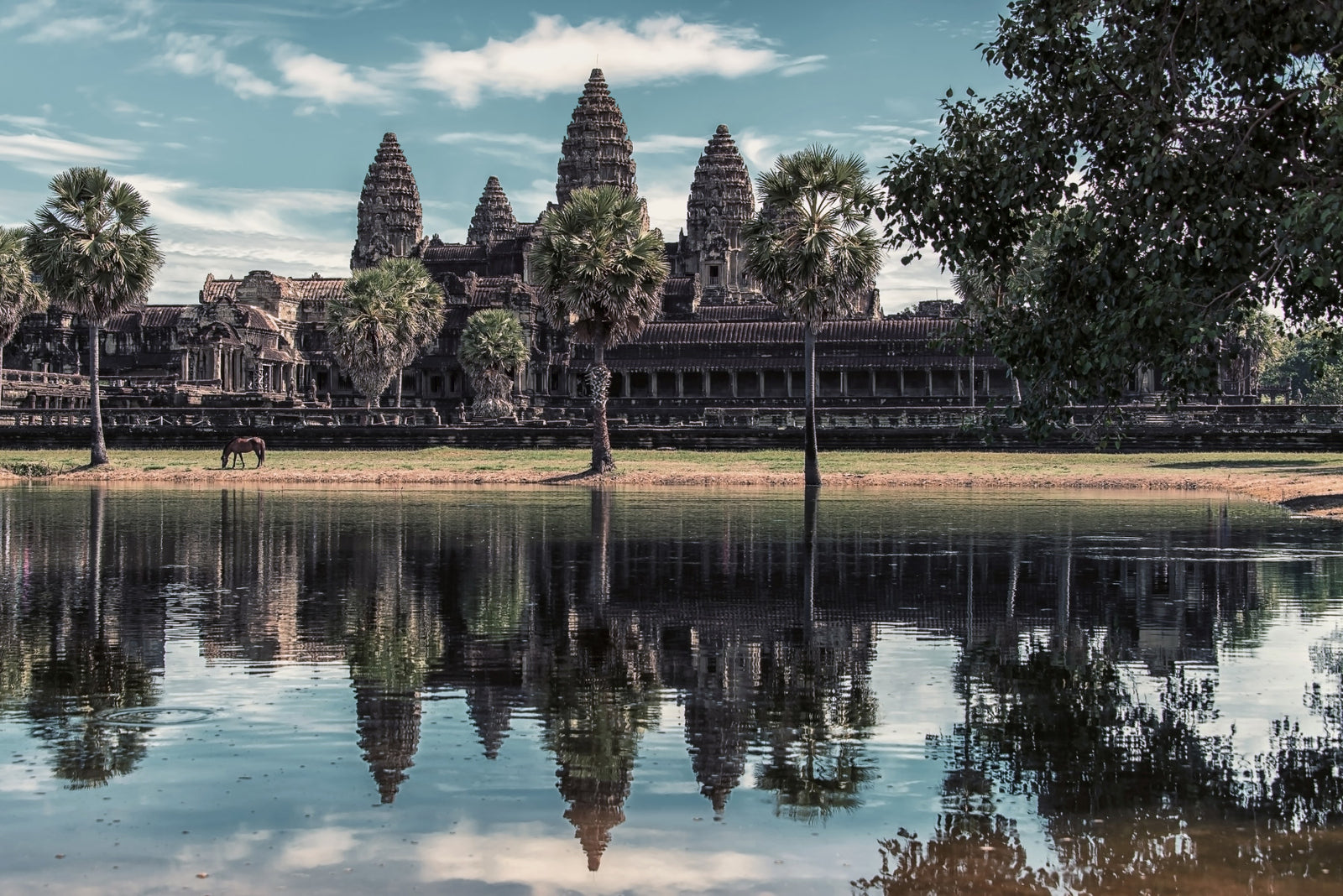 Angkor Wat Reflection Wall Mural in your room
