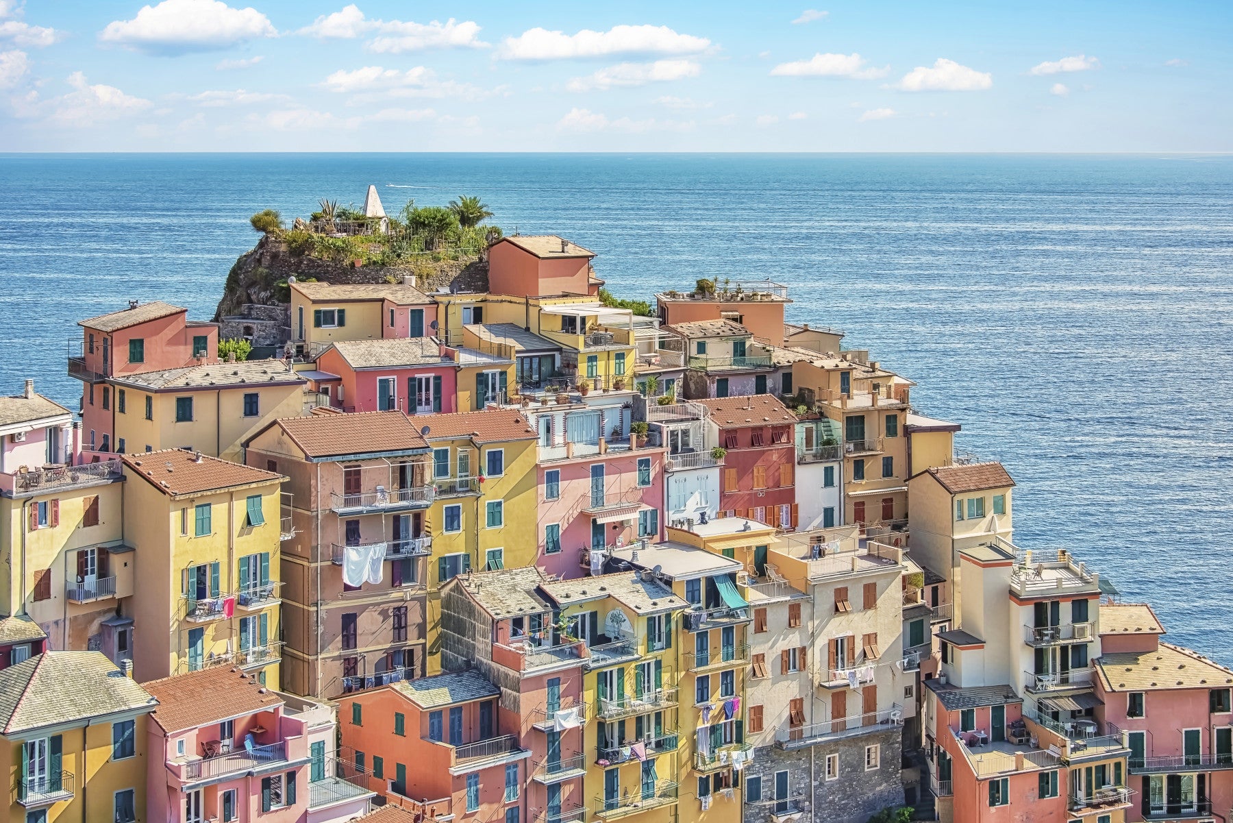 Coastal Village Charm Wall Mural in your room — zoomed