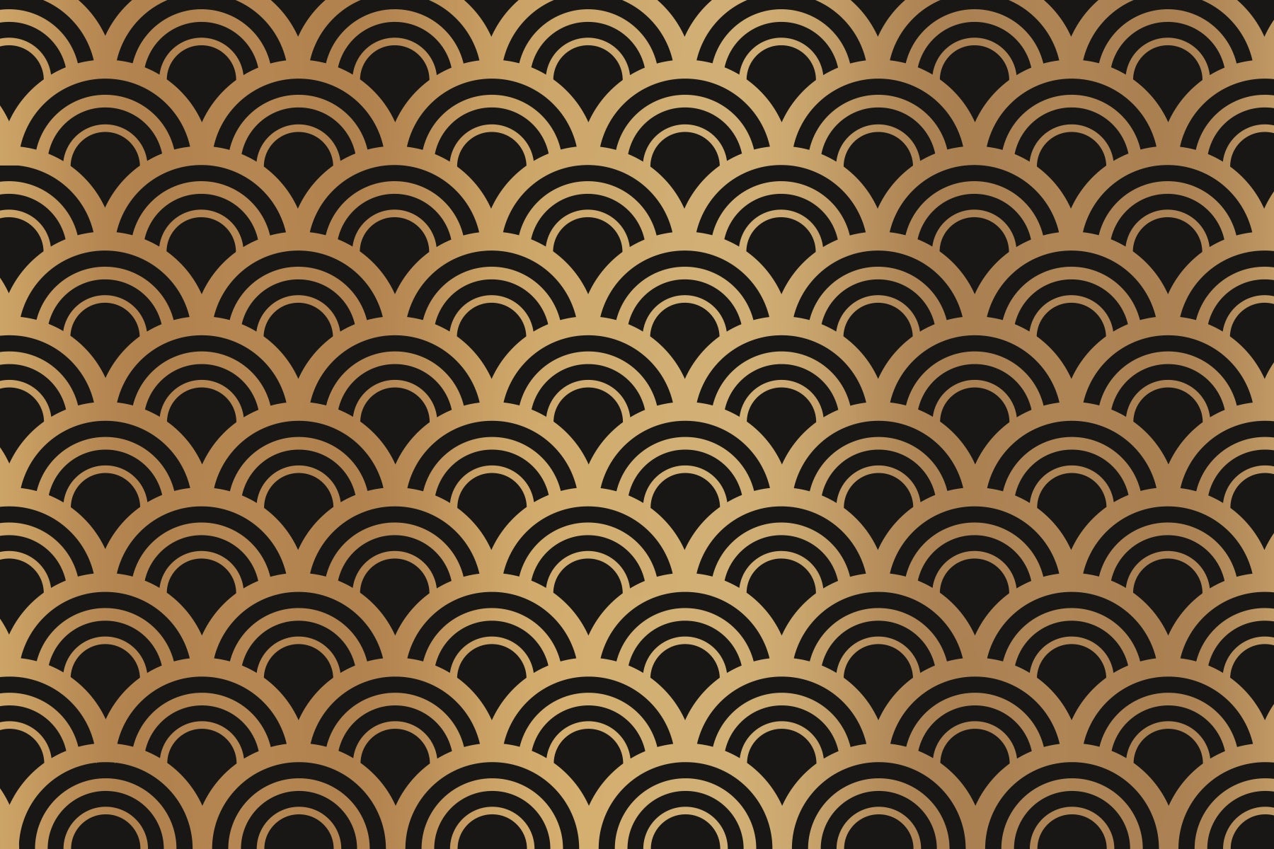A graceful subtle pattern wall mural in rich, gold tones.

