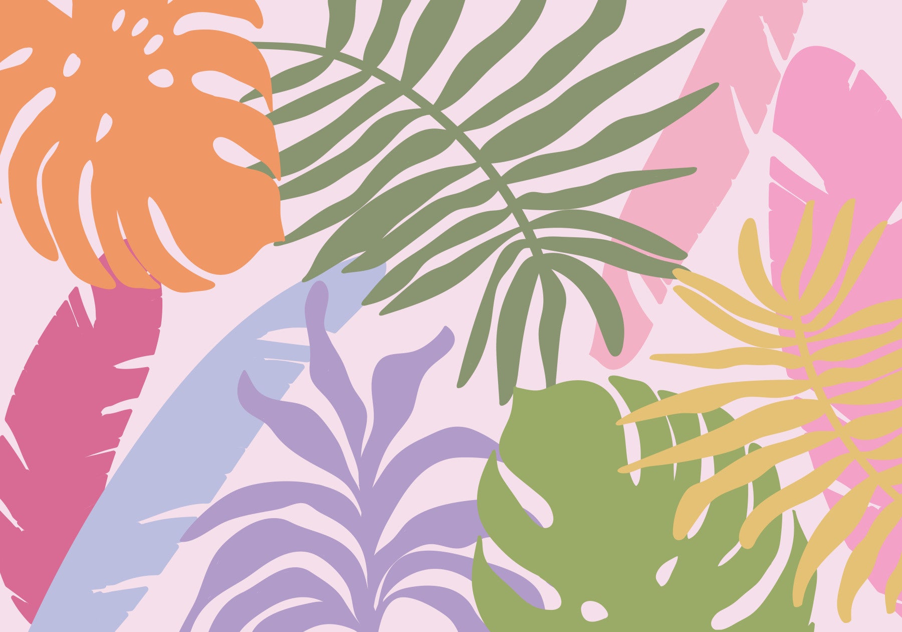 Tropical Hues Wall Mural
