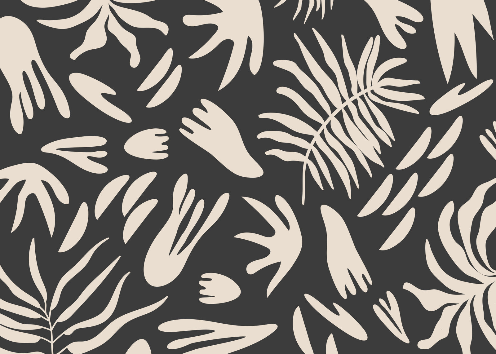 Organic Shapes Wall Mural