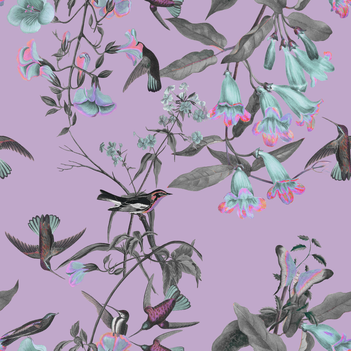 Flora & Feather Fantasy Wallpaper⁠ in your room — zoomed