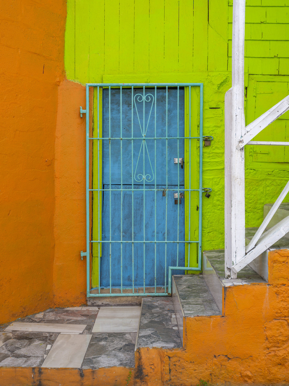 Cheerful Doorway Vibes Wall Mural