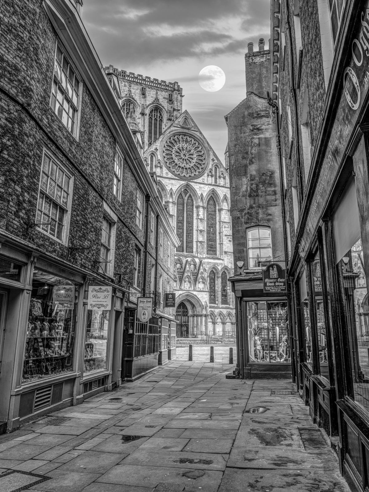 Gothic Alleyway Wall Mural in your room — zoomed