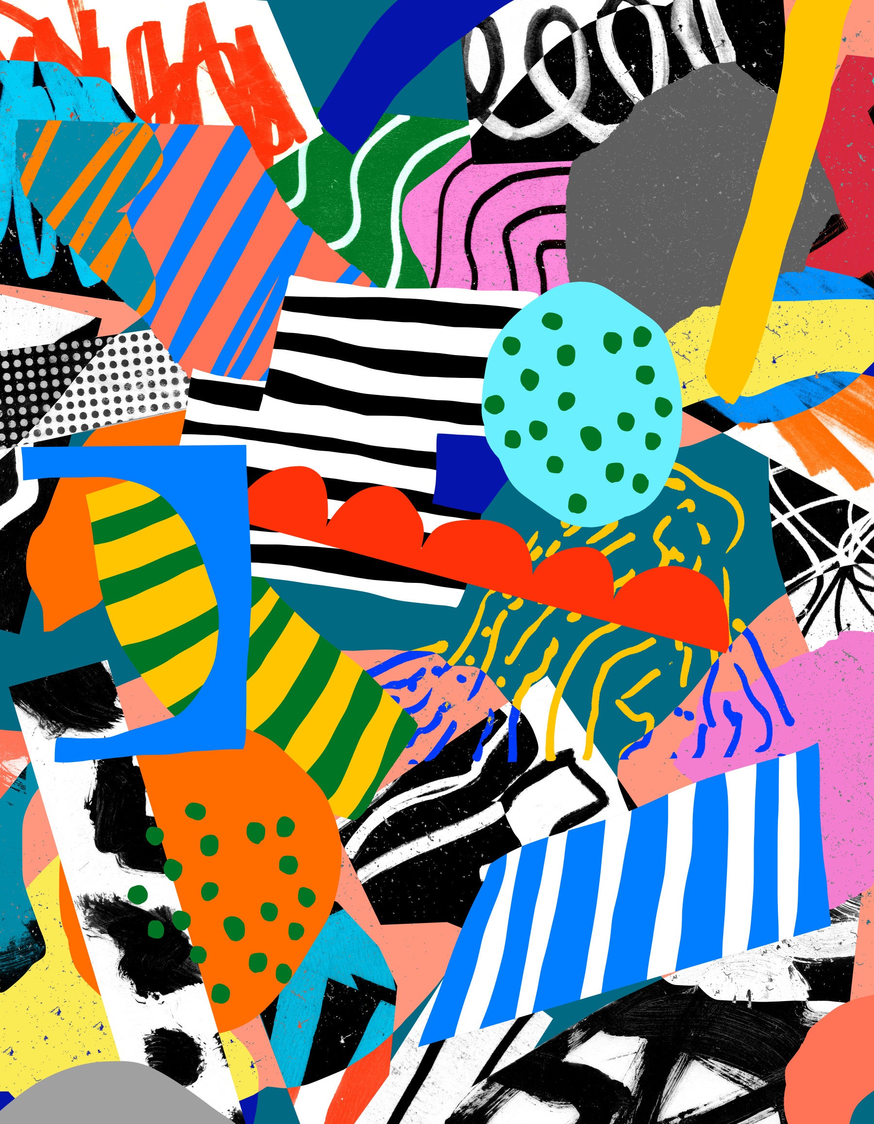 Freestyle mess Wall Mural