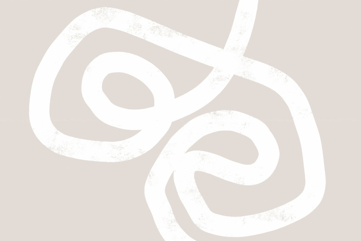 Minimalist Loop Wall Mural - 2312208 in your room — zoomed