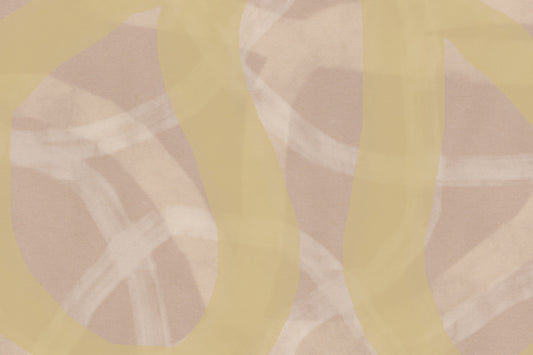 Soft Yellow Swirls Wall Mural - 2876433