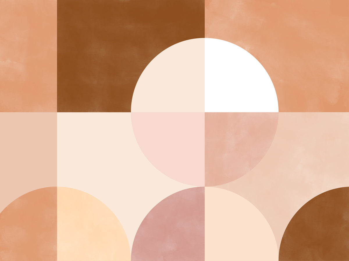 Geometric Harmony Wall Mural - 2632097 in your room — zoomed