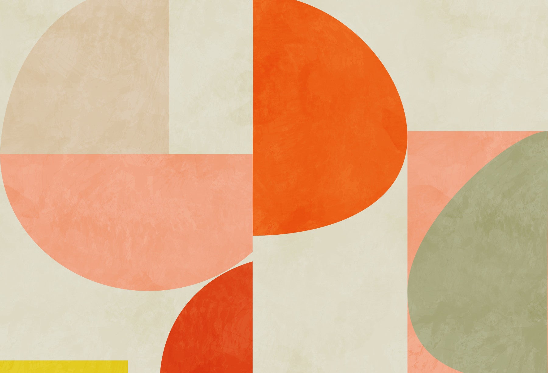 A graceful subtle pattern wall mural in cool, balanced tones.

