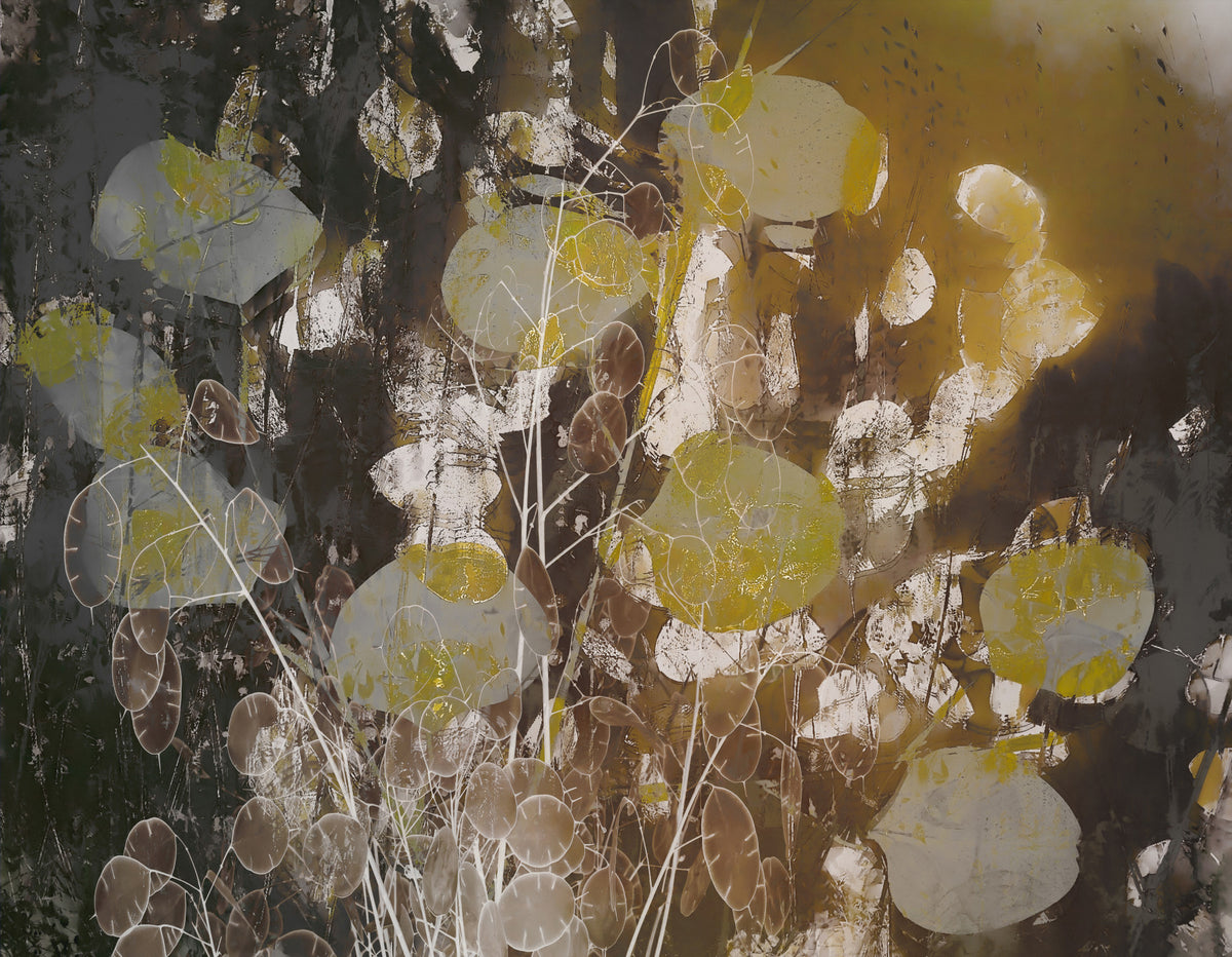Gilded Flora Wall Mural -2336731 in your room — zoomed