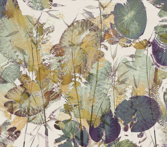 Lush Leaf Overlay Wall Mural -2307857