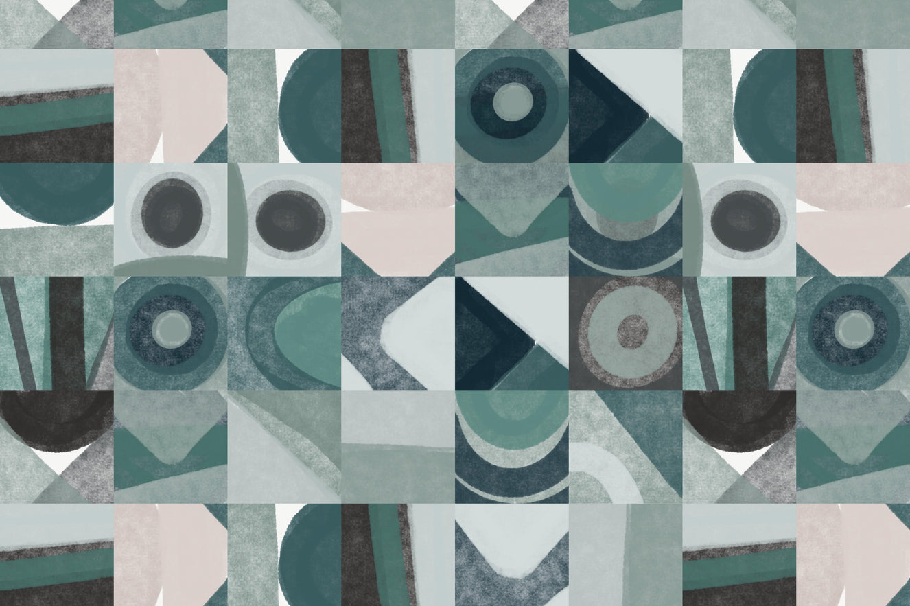 Abstract Tiles Wall Mural - 2861701