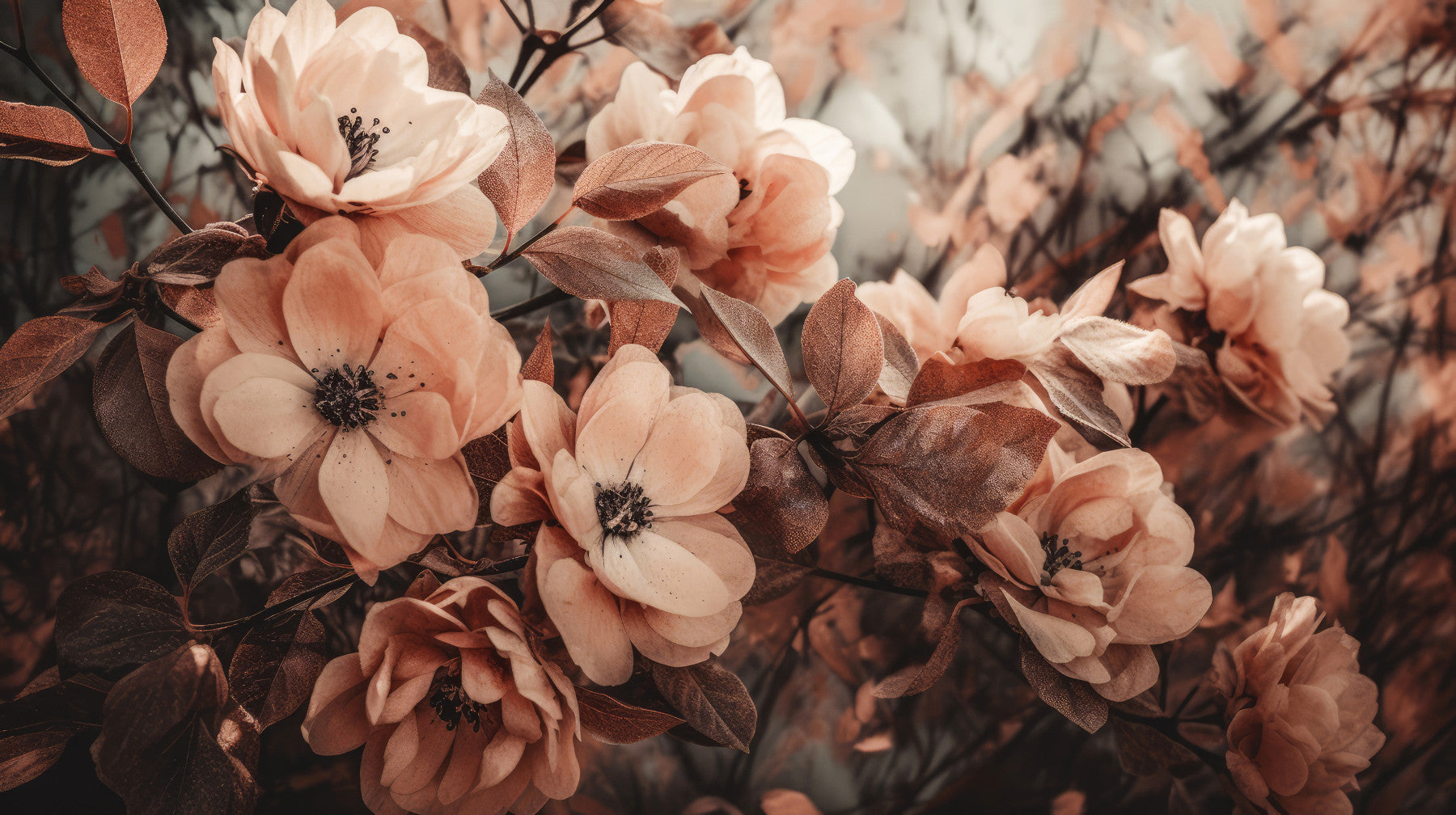 Rustic Petals Wall Mural -2495068 in your room — zoomed