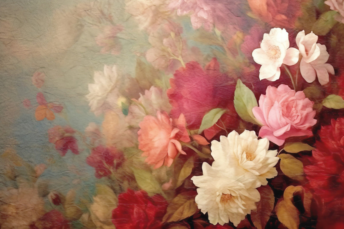 Vintage Floral Cascade Wall Mural -2578281 in your room