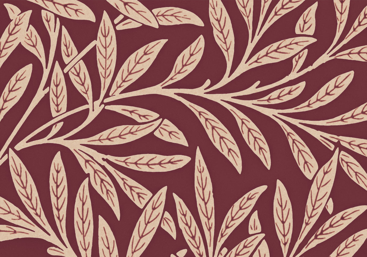 Vintage Leaf Wall Mural -2606270 in your room — zoomed