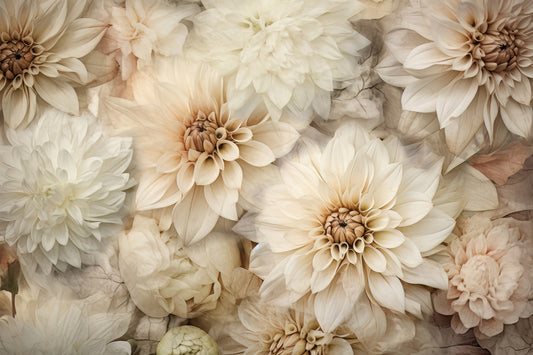 Neutral Bloom Wall Mural -2578266