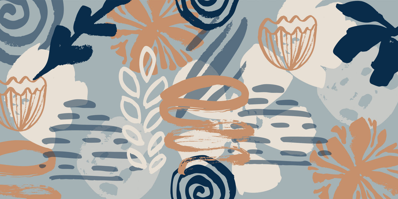 Boho Brushstrokes Wall Mural - 2739829
