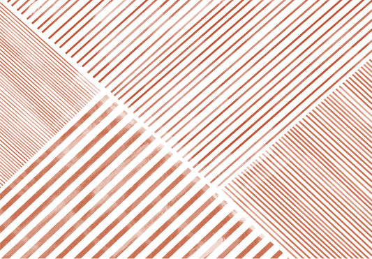 Terra Cotta Stripes Wall Mural -2912106