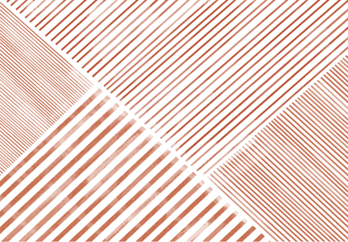 Terra Cotta Stripes Wall Mural -2912106 in your room — zoomed