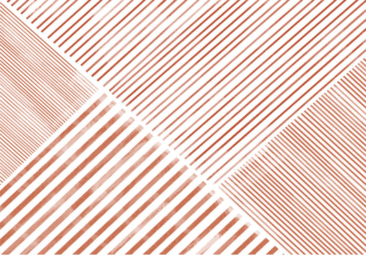 Terra Cotta Stripes Wall Mural -2912106