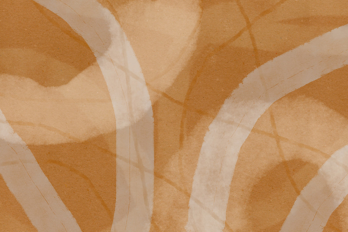 Terracotta Curves Wall Mural - 2876447 in your room — zoomed