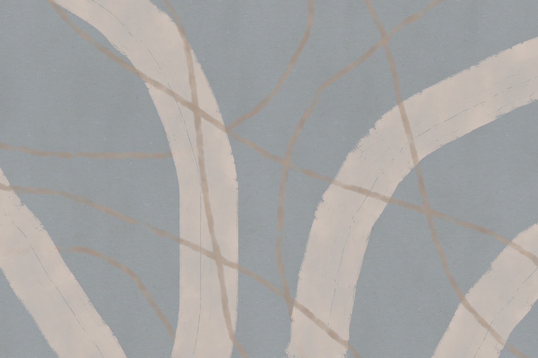 Curved Strokes Wall Mural -2876327