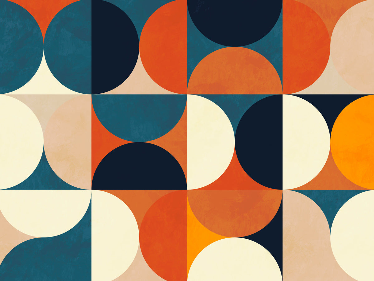 Retro Arcs Wall Mural - 2861715