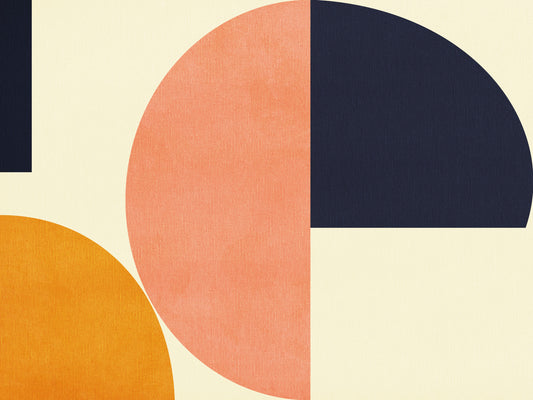Retro Geometry Wall Mural - 2858614