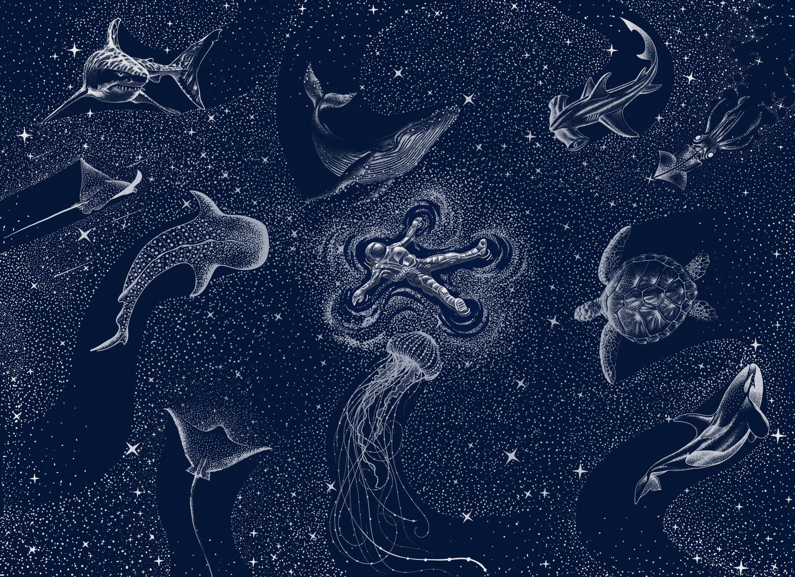 Cosmic Ocean Wall Mural - 2745722