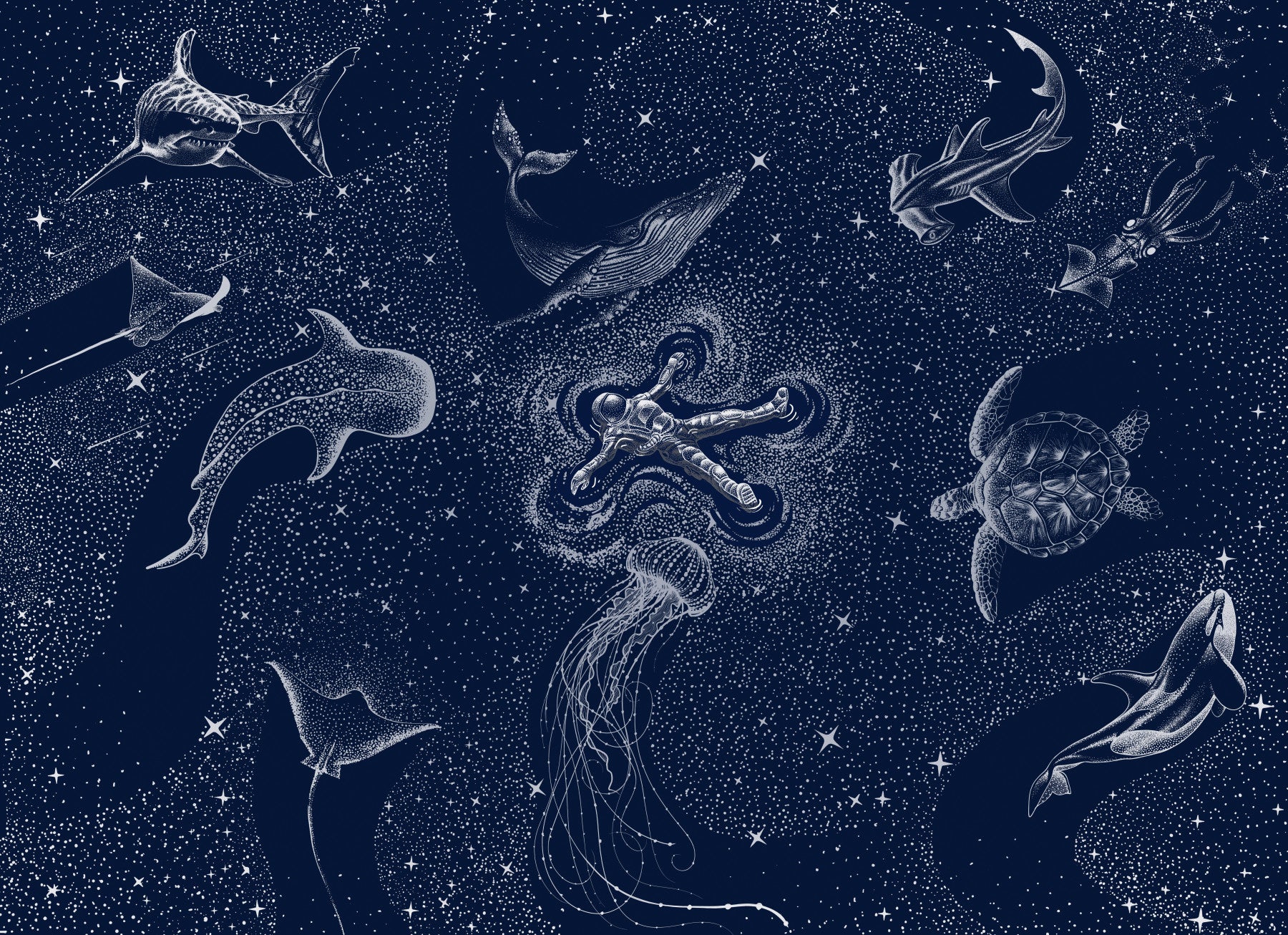 Cosmic Ocean Wall Mural - 2745722