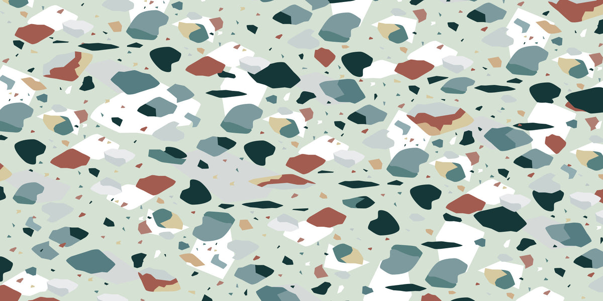 Terrazzo Echoes Wall Mural - 2742095 in your room — zoomed