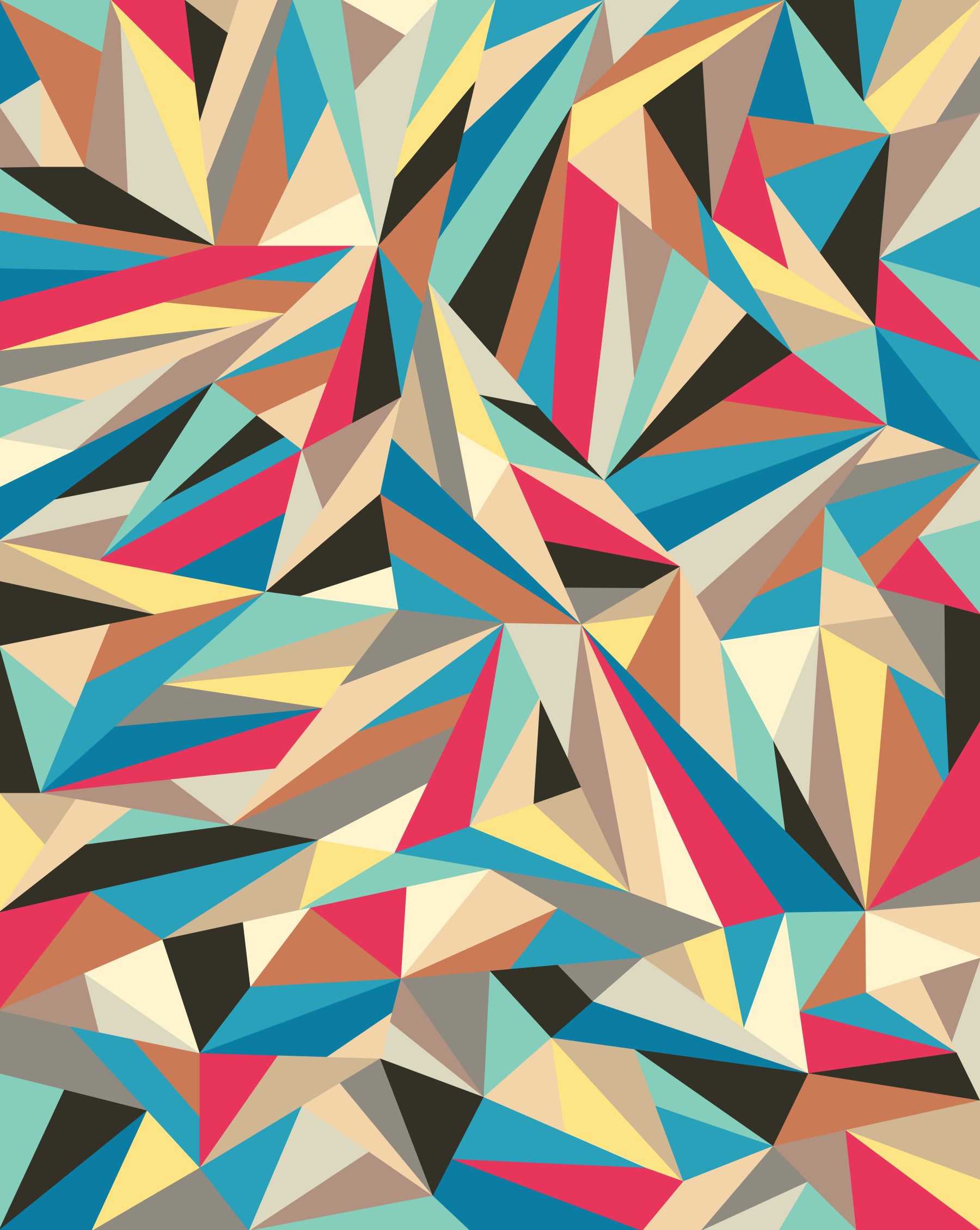 Sliced Fragments 2 Wall Mural