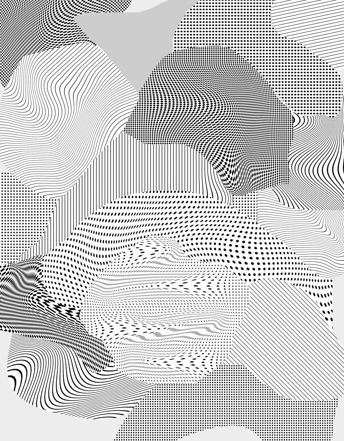 Chrome Wall Mural in your room — zoomed
