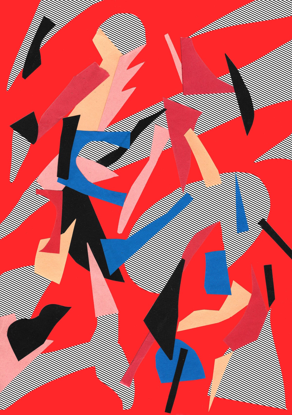 Redactive Wall Mural in your room — zoomed