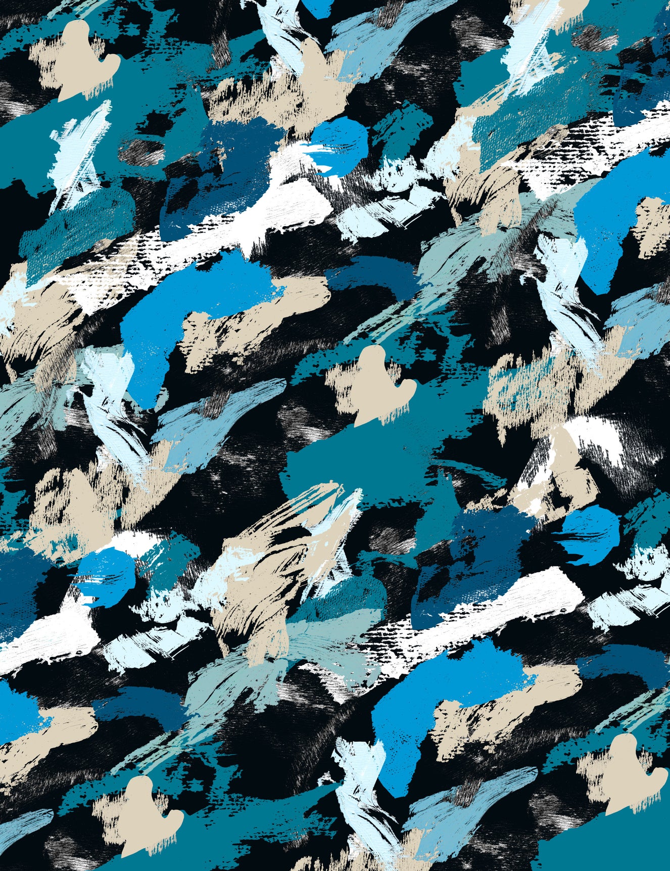 Green blue nocturne Wall Mural