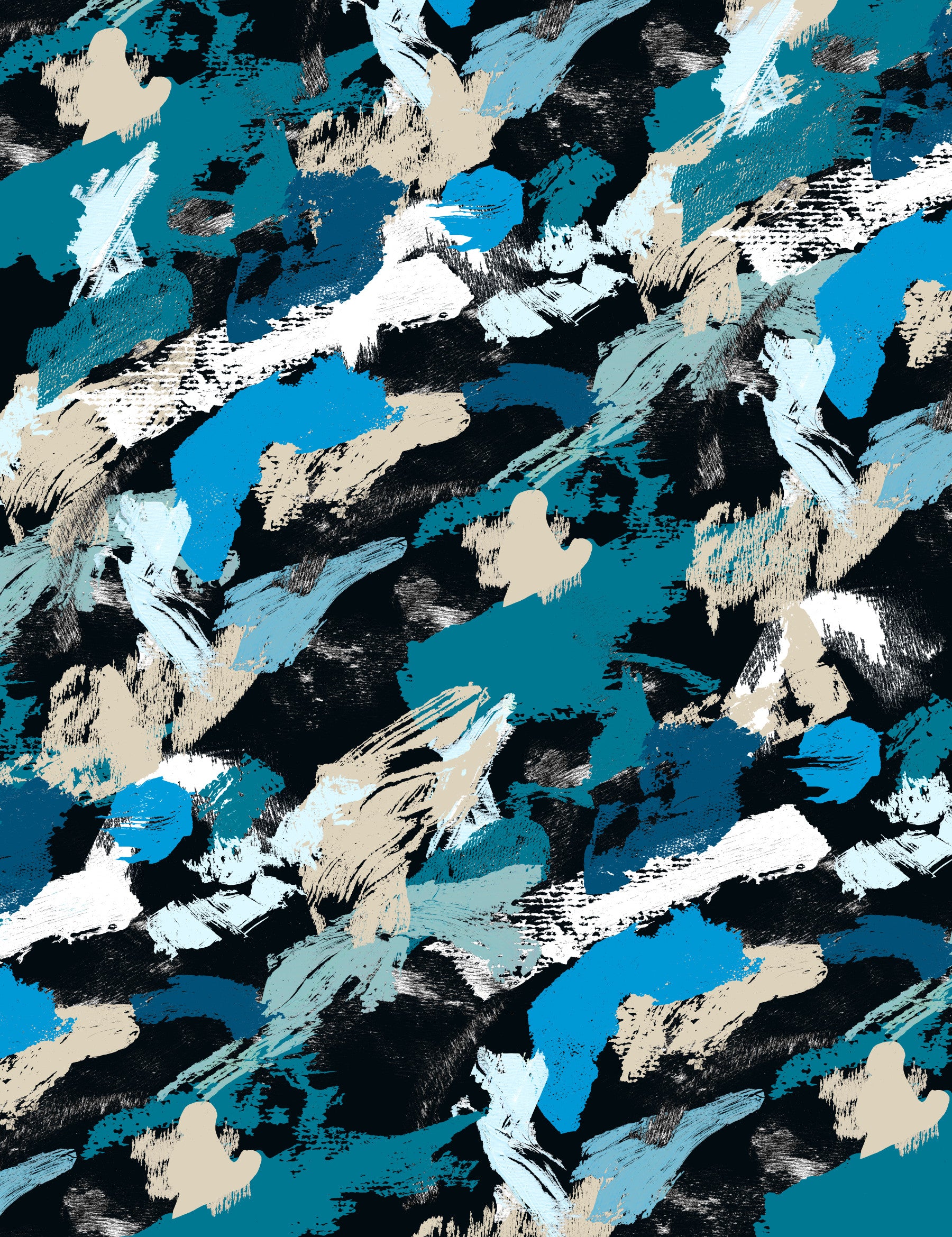 Green blue nocturne Wall Mural